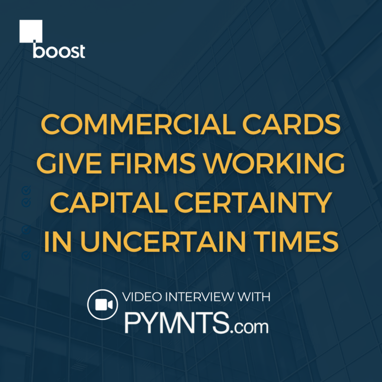 Commercial Cards Give Firms Working Capital Certainty in Uncertain Times