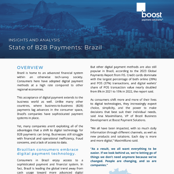 State of B2B Payments: Brazil